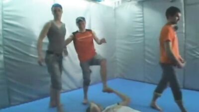 Boy group trampling: Fetish Foot Fetish