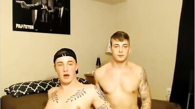 Blond Boy Oral Fun with Cam Friends