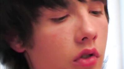 Gay Porn Twink Solo Home Alone: Skinny Vintage Twink Pleasures Himself