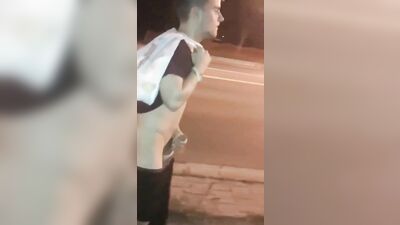 Golden Shower Street Caught-Up Boys! - Amateur Fun Public Outside