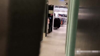 Gay Fitting Room Fucking: Hardcore Amateur Action with Bareback