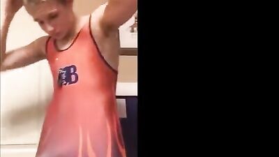 Blissful Bulge: The Return of the Lycra Wrestling Singlet 18yo Blonde Dream