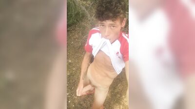 Hiking with my Best Friends Boys - Wild Woodland Cum Shots!