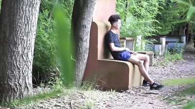 Gay boys bareback camping fuck fest: rough and wild porn action!