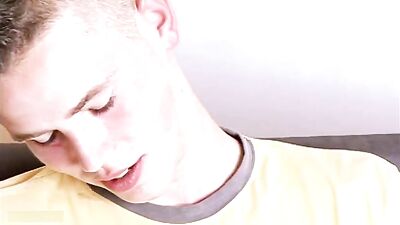 Couch Boy Jerk Off Explosion - Gay Porn Solo Cum Shots!