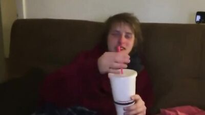 Young stud shows off his massive dick in front of the camera!