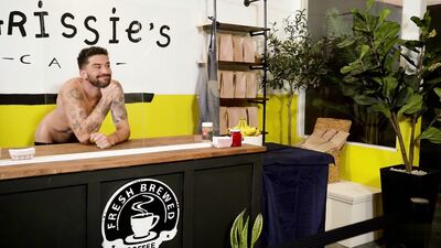 Gay Twink Bareback Coffee Porn with Dad and Step-son!