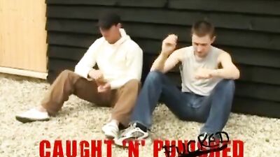 Caught & Fucked - Full Brit Twink Gay Porn