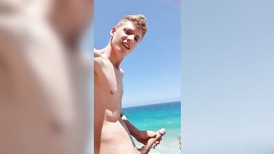Of Jadens Big Outside Adventure: Cocks, Blond Boys and Cum Shots Galore!