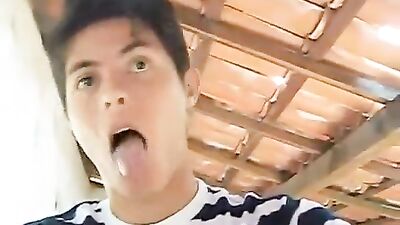 Latin Twink Porn Gets Off In A Vacant House - Gay Threesome Adventure