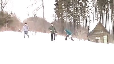 Snowbound Threesome - Inside Out Fucks!