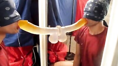 Exploring Twink Oral Delights with Dildo Reflections!