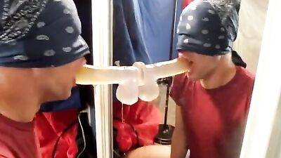 Exploring Twink Oral Delights with Dildo Reflections!