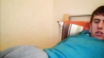 Hairy Bushy College Twink Jerks Off in Gay Tube!