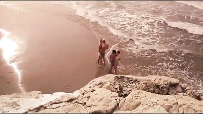 Gay Porn Holiday in Spain Twink Orgy with Big Cocks and Bareback Fun!