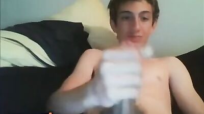 Gay Cam Boy Cum Action Shots: Nice ZASX Solo Web-Cam
