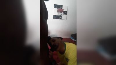 Gay Porn: Brazilian Daddy Fucks His Bottom Boy Hard