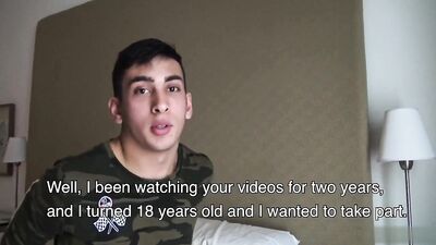 Latin Twink Gets Down with Gay Porn Stars on the Streets!