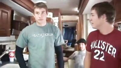 Old-Fashioned Oral: Str8 Boy Porn Sucks Cock on RV