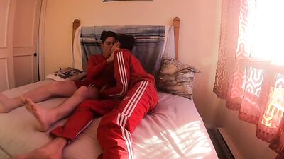 Hot & Sweaty Twink Threesome: Cumming with Joy