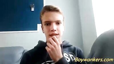 Gay twink cam boy gets down on his knees for you!