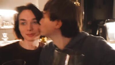 Christmas Eve Gay Porn Couple Adorable Amateur Fun