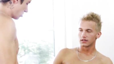 Soccer Lads Double Penetrate The Hung Blond in Action Bareback Porn