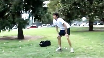 Frisky Twinks: Park Hook-Up with Bareback Boys Porn!