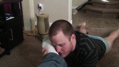 Ibm jeans toes sucking