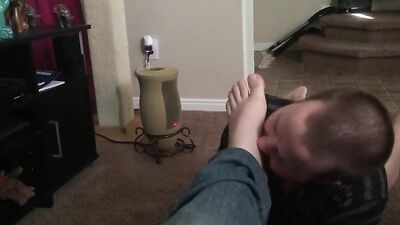 Ibm jeans toes sucking