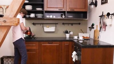 Gay Teen Twink Porn Duo Cleaning House with JBS Tube!