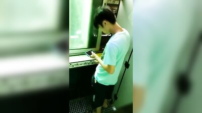 Asian Toilet Wank Boys Porn Revisited - Cum Shots Solo Delight