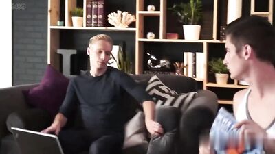 Comforting Twink Boyfriend in Gay Porn Needs