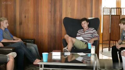 Tennis Instructors Delight: Man On Twink Bareback Cum Shots Handjob