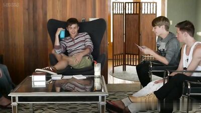 Man on Twink The Lunch Date - Cum Shots & Handjobs - Porn