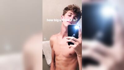 Handsome Phone Twink Bluelines Gay Porn - Solo Web-Cam Pleasure