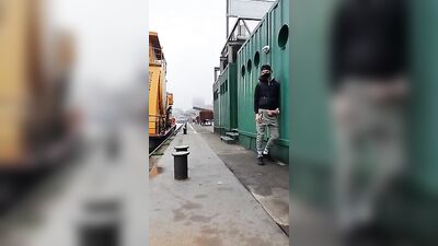 Wanking on the pier - Amateur Public Outside Short Films Solo Voyeur