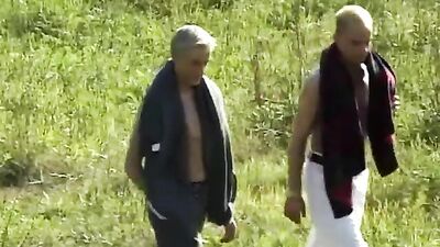 Gay Porn Group Fuck: Blond Boys Bareback Adventure