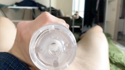 Morning Fleshlight Fun: Horny Boys Porn