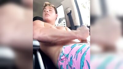 Krypton Boys Muscled Twink Cummer Car Cocksucker Gay Porn Adventure!