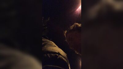 Gangbanged on the Street until a Car Approaches: Amateur Ass Play Public Outside