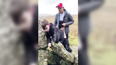 Fucking on the Rocks: Wild Amateur Bareback Boys Porn