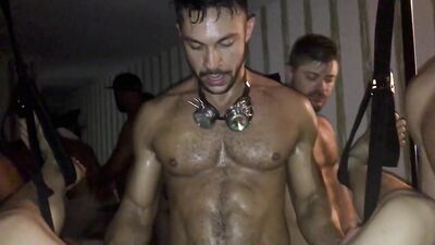 Fantasy Orgy: Sweaty Muscle Gods Devouring Twink Porn Stars!