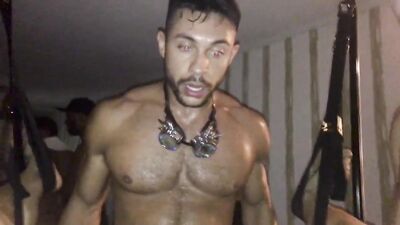 Fantasy Orgy: Sweaty Muscle Gods Devouring Twink Porn Stars!