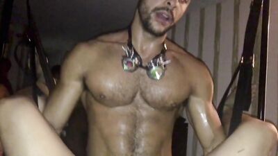 Fantasy Orgy: Sweaty Muscle Gods Devouring Twink Porn Stars!