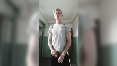 Gay Porn Basement Jacking Boys - Snuck Down To My Dorm