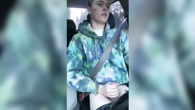 Danger on the Road: The Cute Boy Porn Desires to Cum!