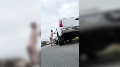 Horny Boy Porn Showdown on Main Street and Cum