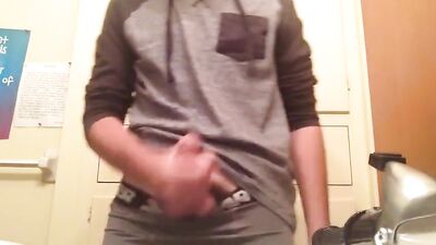Having good stroke session then brother knocked had to stop boys porn