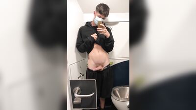 Train Bathroom Porn: Masked Boys Say Hello!